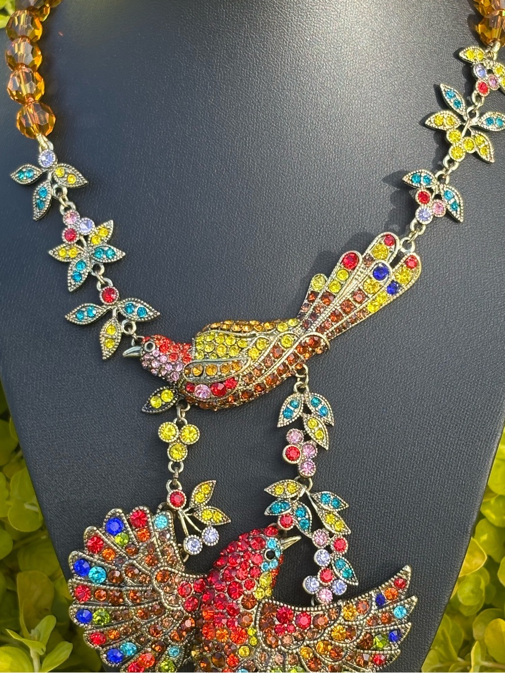 Heidi Daus Breathtaking "Mary's Returns" Bird Pendant & Earrings - Picture 4 of 11